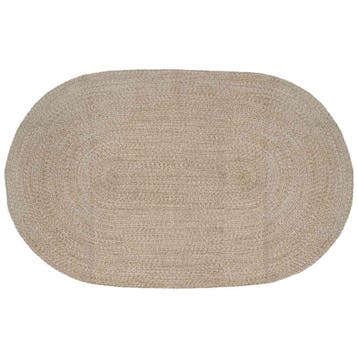 vidaXL Vloerkleden Wit 152 x 245 cm Jute, Verzenden, Nieuw, Wit