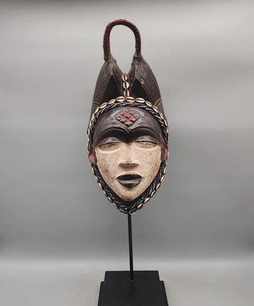 Prachtig masker - Punu - Punu - Gabon (Zonder minimumprijs)