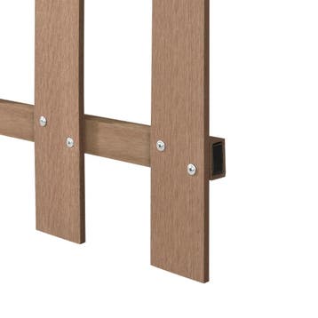HKC Tuinhek voortuinhek 60x200 cm bruin, Verzenden, Nieuw