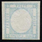 Napolitaanse provincies 1861 - 50 grana zonder afbeelding, Gestempeld