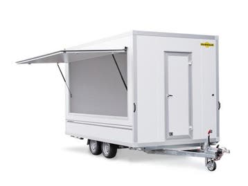 Humbaur HVK 203722 - 24 PF30 Gesloten Aanhangwagen, Auto diversen, Aanhangers en Bagagewagens, Ophalen of Verzenden, Nieuw