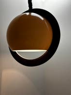Vintage Saturnus lamp jaren 60, Gebruikt, Bruin, Rond, Ophalen of Verzenden