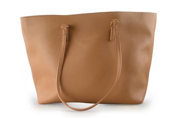 Laurent David Handtas Cognac, Sieraden, Tassen en Uiterlijk, Verzenden, Zo goed als nieuw