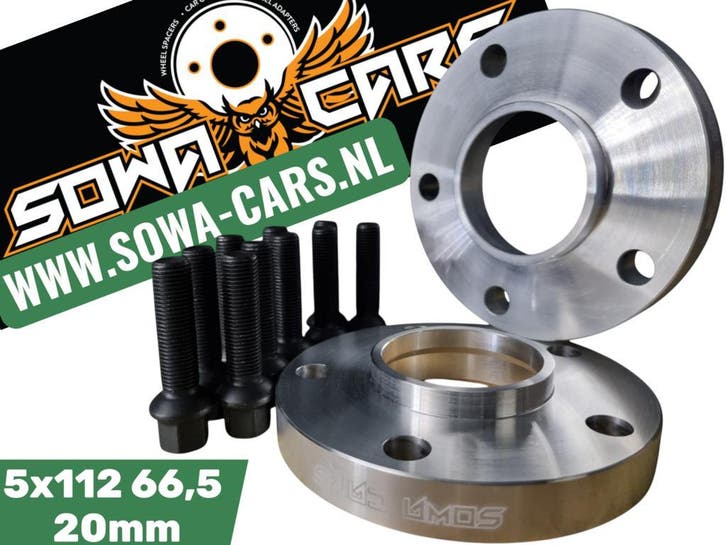 Spoorverbreders Spacers Mercedes 5x112 66,5 20mm, Auto diversen, Tuning en Styling, Verzenden