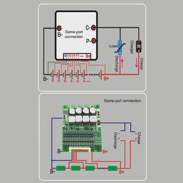 48V 50A BMS Beschermingsbord voor 13S Li-ion Batterijpakkett, Verzenden, Nieuw