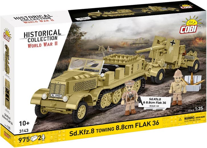 COBI 3143 Sd.Kfz 8.8cm FLAK 36 (Leger bouwsets), Kinderen en Baby's, Speelgoed | Bouwstenen, Nieuw, Verzenden