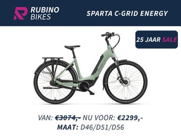 SPARTA C-GRID ENERGY 500WH - 25% KORTING - BOSCH E-BIKE, Ophalen, Nieuw, 50 km per accu of meer, Sparta