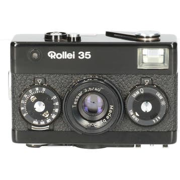 Tweedehands Rollei 35 met 100XLC CM7356, Ophalen of Verzenden, Gebruikt, Overige Merken