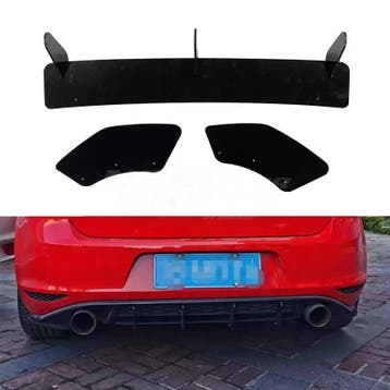 Diffuser Extension With Rear Side Splitters Voor Volkswagen, Ophalen of Verzenden, Nieuw