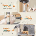 Nobleza Krabpaal voor Katten, Groot 168 cm, Klimtoren met 9, Verzenden, Zo goed als nieuw