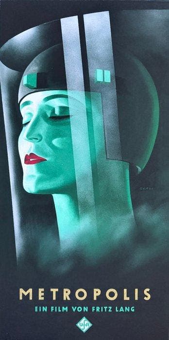 Werner Graul - “Metropolis, 1927”. Gesigneerd in de plaat.