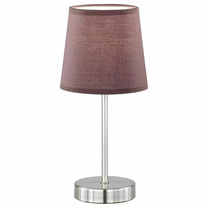 Wofi tafellamp Cesena Bruin max. 42W E14 met schakelaar, Huis en Inrichting, Lampen | Overige, Nieuw, Ophalen of Verzenden