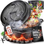 Braadpan - Gietijzeren pan - Dutch Oven - Pan gietijzer - 7,, Huis en Inrichting, Keuken | Potten en Pannen, Verzenden, Zo goed als nieuw