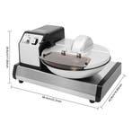 Commerciële voedselprocessor 5L met timer en 250W motor, Verzenden, Nieuw in verpakking