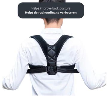Rug rechthouder houding verbeteren back brace rugklachten, Ophalen of Verzenden, Zwart, Sports & Outdoors, Overige typen