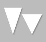 Premark thermoplastische markering, haaientand - Wit - Vlak, Verzenden