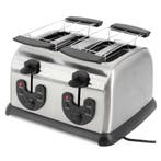 GGG Broodrooster - 4 sneden - 230V - RVS, Zakelijke goederen, Horeca | Keukenapparatuur, Verzenden, Nieuw in verpakking, Fornuis, Frituur en Grillen