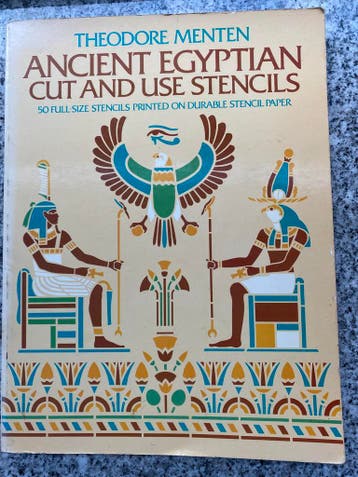 Ancient Egyptian cut and use stencils (Theodore Menten), Gelezen, Verzenden, Theodore Menten, Grafische vormgeving