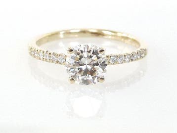Verlovingsring - 14 karaat Geel goud - 1.13ct. tw. Diamant