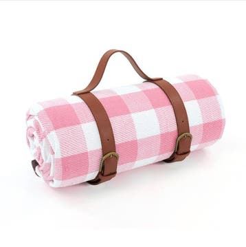 met lederen band | picknick deken, Verzenden, Nieuw