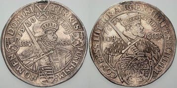 Taler, daalder 1630 Sachsen-albertinische Linie Johann Ge..., Verzenden