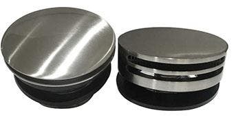 Wiesbaden knop/plug chroom rond, Ophalen of Verzenden, Nieuw