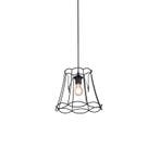 Retro hanglamp zwart 30 cm - Granny Frame, Verzenden, Nieuw, Retro