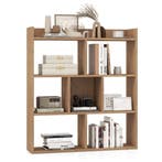 LIVSK Open Boekenkast met 7 Kubussen - Stevige Houten Constr, Huis en Inrichting, Kasten | Vitrinekasten, Verzenden, Nieuw