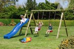 Houten speeltoestel Premium incl. twee schommelzitjes en, Kinderen en Baby's, Speelgoed | Buiten | Speeltoestellen, Ophalen of Verzenden