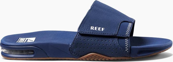 Reef - maat 44- Fanning Slide Navy Gum, Kleding | Heren, Schoenen, Verzenden