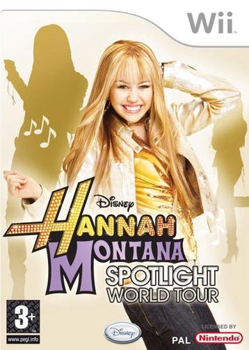 Disney Hannah Montana Spotlight World Tour (wii used game), Ophalen of Verzenden, Zo goed als nieuw