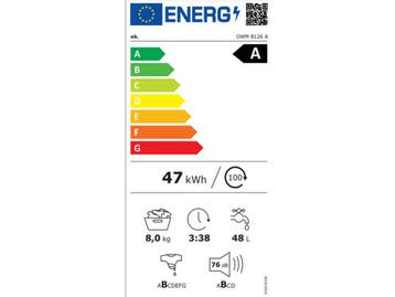 OK OWM 8126 - Wasmachine Voorlader - 8 kg - 1400 tpm - 76 dB, Verzenden, Zo goed als nieuw
