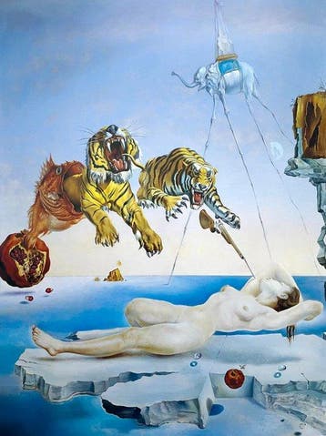 Salvador Dalí (after) - Rêve Causé par le Vol d’une abeille