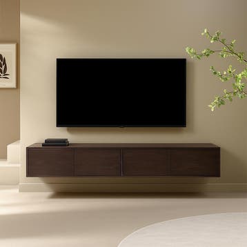 *WOONWINKEL* Hangend Tv-meubel Walnoot Bruin 200 Cm, Huis en Inrichting, Kasten | Televisiemeubels, Verzenden, Nieuw