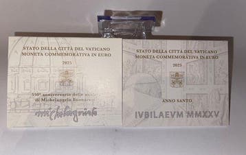 Vaticaan. 2 Euro 2025 Anno Santo + Michelangelo (2
