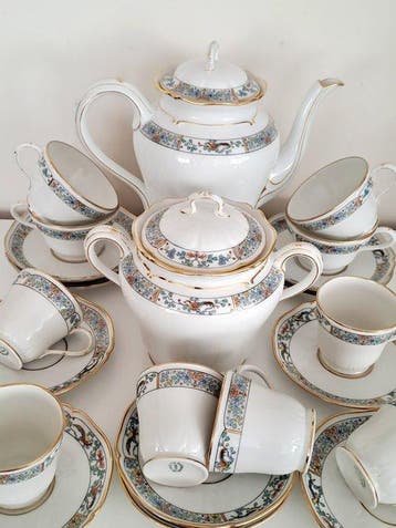 Limoges - Emile Bourgeois - Koffieservies - Porselein