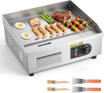 Professionele Grillplaat 450mm | Tweedekansje | OP=OP, Ophalen of Verzenden, Nieuw zonder verpakking, Fornuis, Frituur en Grillen