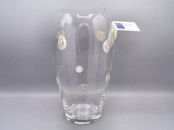PG-MIANI Argenteria - Vaas - .925 zilver, en geblazen glas -