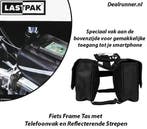 Fiets Frame Tas met Telefoonvak en Reflecterende Strepen, Verzenden, Nieuw