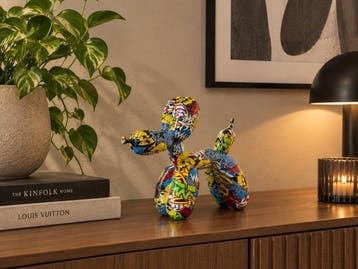 sculptuur, Graffiti Balloon Dog - 24 cm - Kunsthars