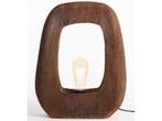 Light & Living Kelafo - Tafellamp - Hout - 33x10x40cm -, Huis en Inrichting, Lampen | Tafellampen, Verzenden, Nieuw