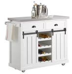 Keukentrolley met RVS Blad, Lades, Deuren & Flessenrek, Verzenden, Nieuw