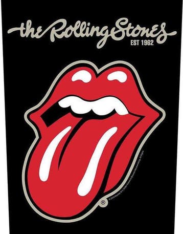 The Rolling Stones - Plastered Tongue Backpatch off. Merch., Ophalen of Verzenden, Nieuw, Kleding
