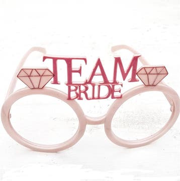 Bril Team Bride oud roze, Verzenden, Nieuw, Feestartikel, Geboorte of Huwelijk