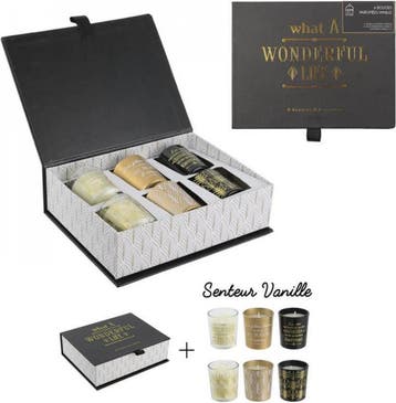 Prachtige geurkaarsen in mooie geschenkdoos ZWART MET GOUD -, Ophalen of Verzenden, Nieuw