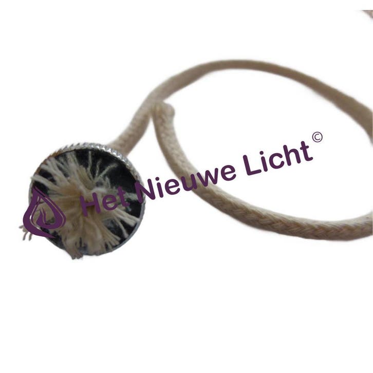 Het Nieuwe Licht ® - Olielamp Lonthouder Ø20mm + 20cm lont, Hobby en Vrije tijd, Knutselen, Nieuw, Ophalen of Verzenden
