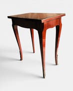 Bijzettafel - Eik, kersenboom en olijfboomwortel, Brons,, Antiek en Kunst