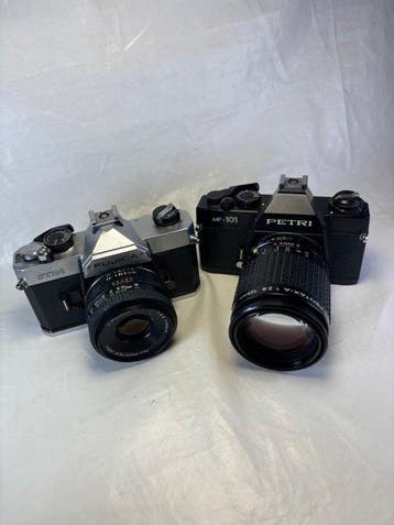Petri, Fujica MF-101 + STX 1 met lenzen Single lens reflex, Nieuw