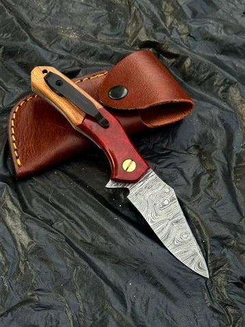 Keukenmes - Keukenmes, op maat gemaakt handgemaakt Damascus, Antiek en Kunst