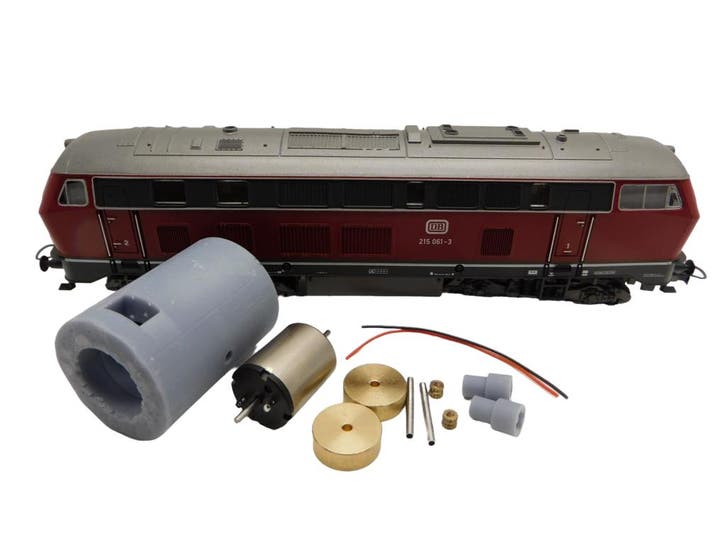 micromotor HR025C motor ombouwset voor Roco BR 215, Hobby en Vrije tijd, Modeltreinen | H0, Gelijkstroom, Overige typen, Nieuw